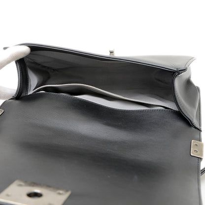 ボーイシャネル チェーンショルダー ラムスキン ブラック シルバー金具 A67086 ショルダーバッグ