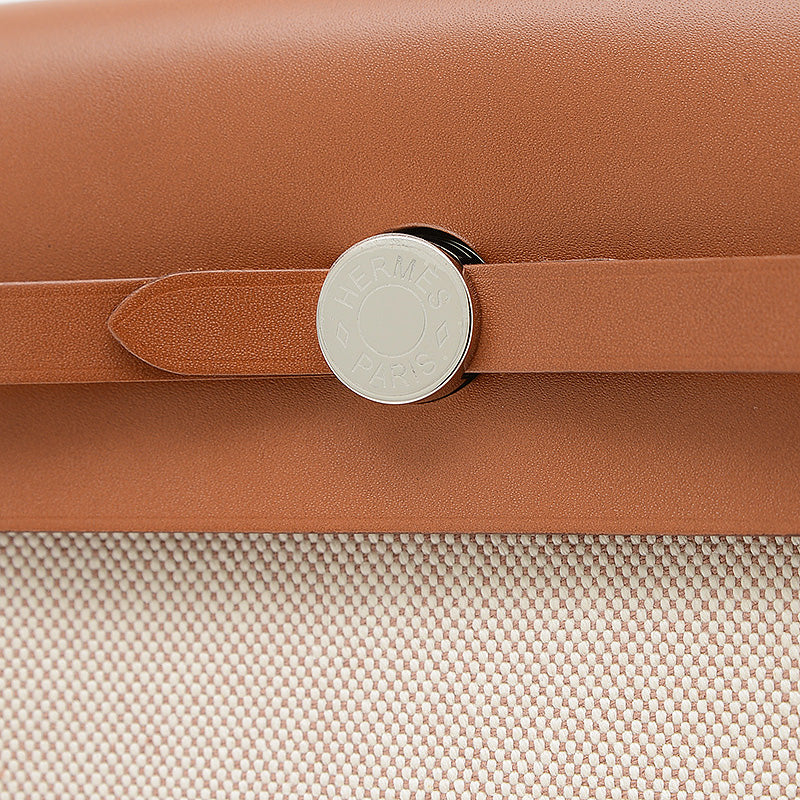 エールバッグ ミニ 20 トワル エクリュ/フォーブ シルバー金具 W刻印 ショルダーバッグ