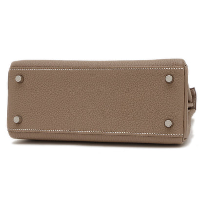 ケリー25 内縫い トゴ エトゥープ シルバー金具 W刻印 ハンドバッグ