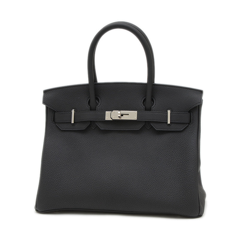 バーキン30 トゴ ブラック シルバー金具 Z刻印 ハンドバッグ