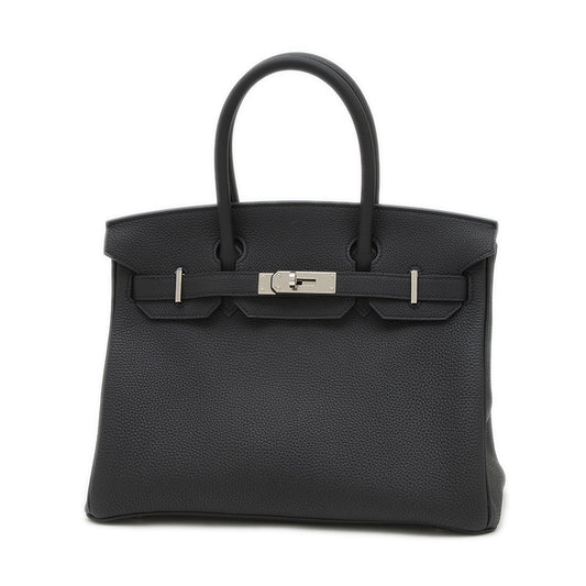 バーキン30 トゴ ブラック シルバー金具 Z刻印 ハンドバッグ