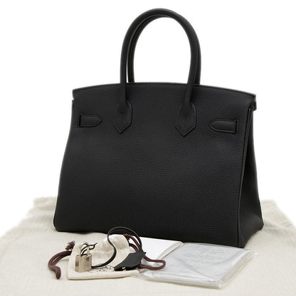 バーキン30 トゴ ブラック シルバー金具 Z刻印 ハンドバッグ