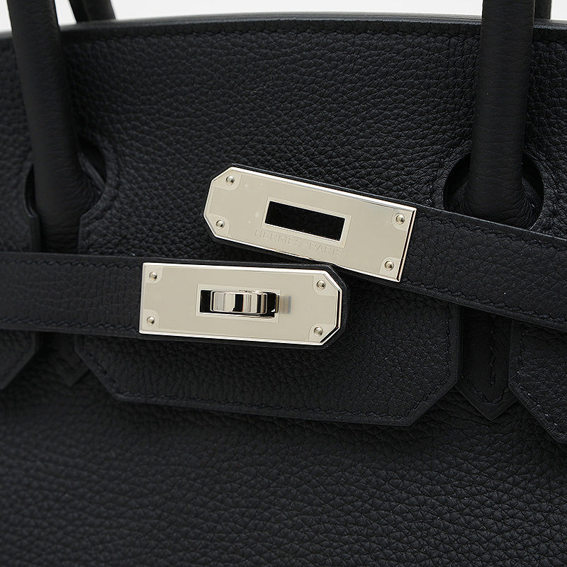 バーキン30 トゴ ブラック シルバー金具 Z刻印 ハンドバッグ