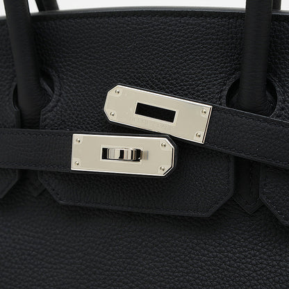 バーキン30 トゴ ブラック シルバー金具 Z刻印 ハンドバッグ
