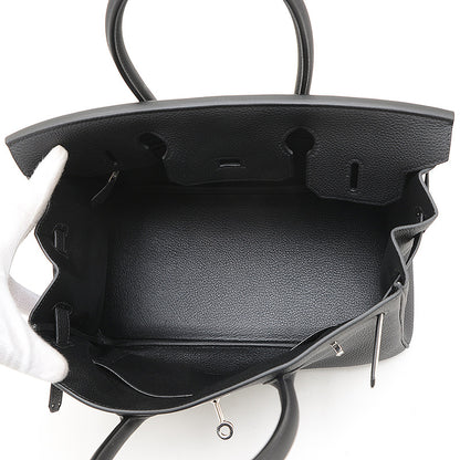 バーキン30 トゴ ブラック シルバー金具 Z刻印 ハンドバッグ