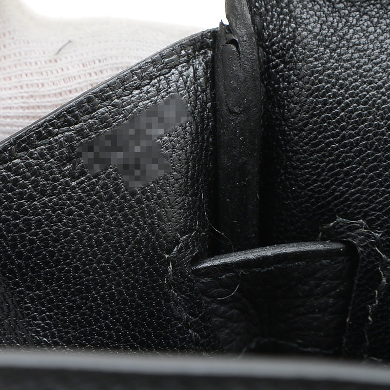 バーキン30 トゴ ブラック シルバー金具 Z刻印 ハンドバッグ