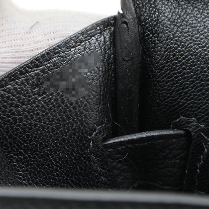 バーキン30 トゴ ブラック シルバー金具 Z刻印 ハンドバッグ