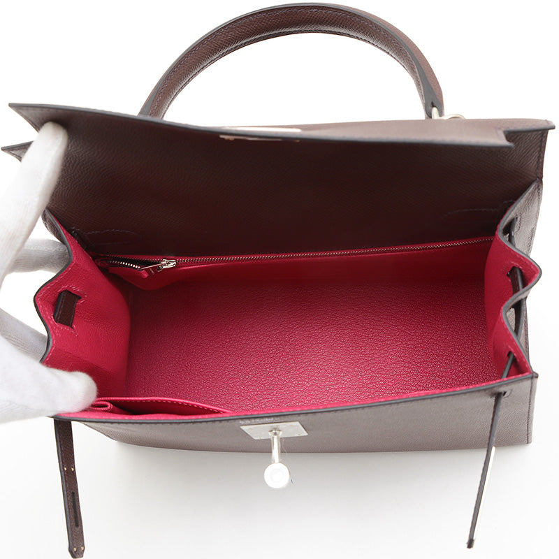 ケリー28 パーソナル エプソン ルージュセリエ/ローズメキシコ K刻印 ハンドバッグ