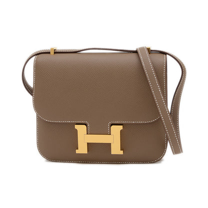 コンスタンス ミニ 18 ミロワール エプソン エトゥープ ゴールド金具 K刻印 ショルダーバッグ