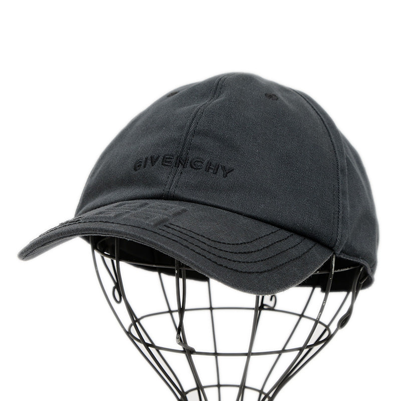 キャップ ロゴ コットン ブラック ユニセックス キャップ