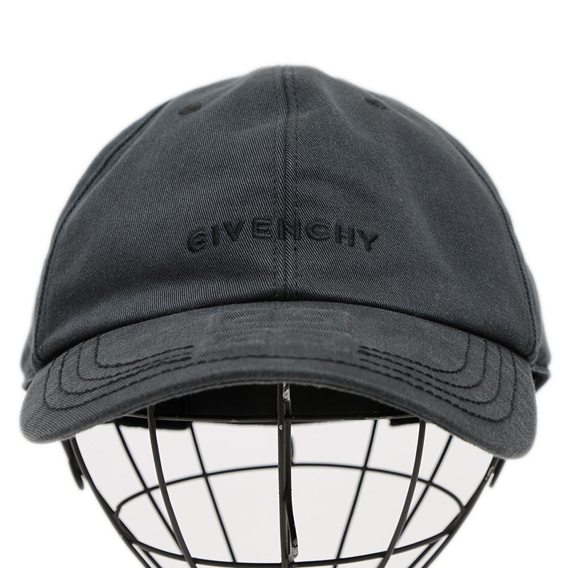 キャップ ロゴ コットン ブラック ユニセックス キャップ