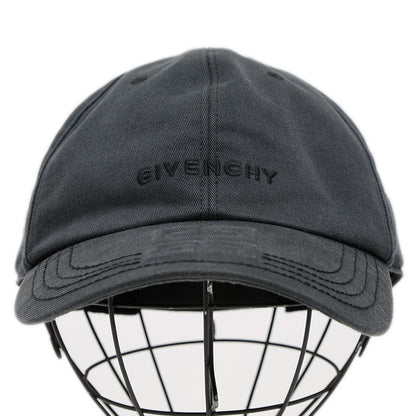 キャップ ロゴ コットン ブラック ユニセックス キャップ