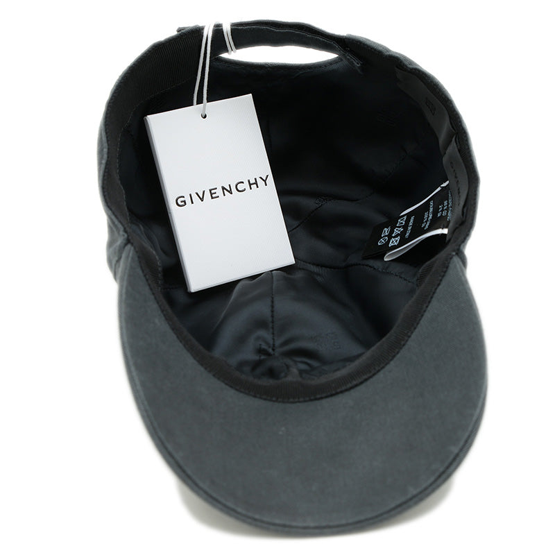 キャップ ロゴ コットン ブラック ユニセックス キャップ