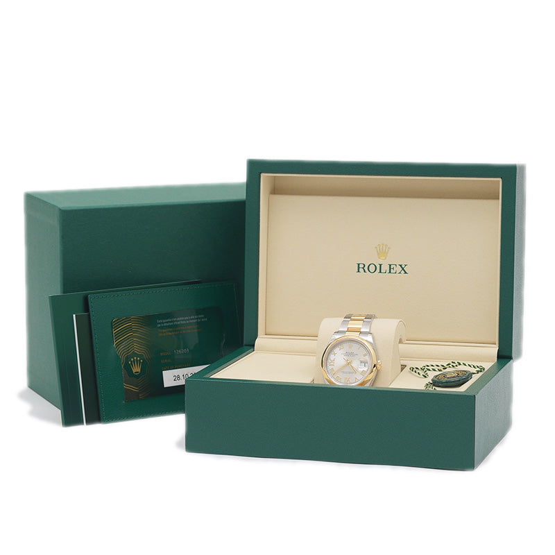 デイトジャスト36 K18YG/SS コンビ 126203 69ダイヤ メンズ 腕時計