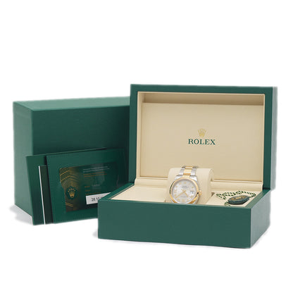 デイトジャスト36 K18YG/SS コンビ 126203 69ダイヤ メンズ 腕時計