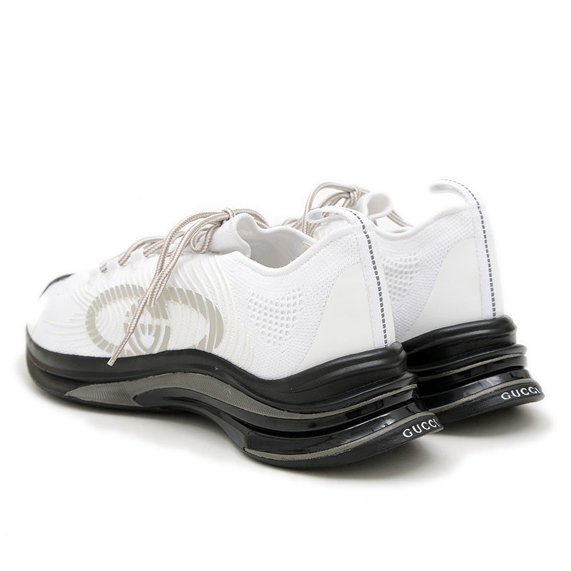 グッチラン スニーカー ナイロン ホワイト メンズ 721116 メンズ 12サイズ スニーカー