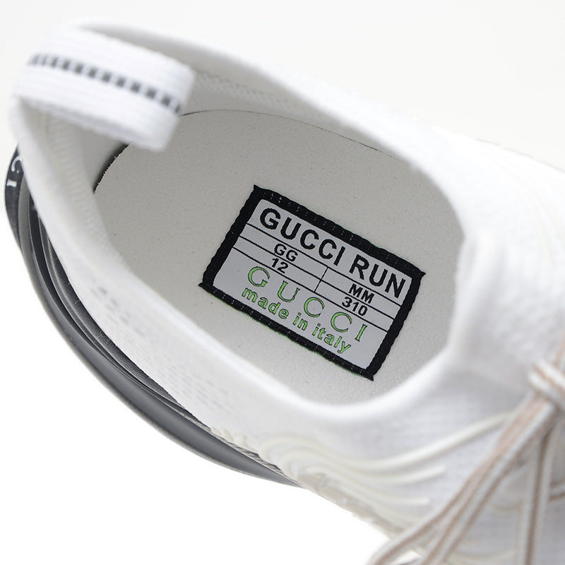 グッチラン スニーカー ナイロン ホワイト メンズ 721116 メンズ 12サイズ スニーカー