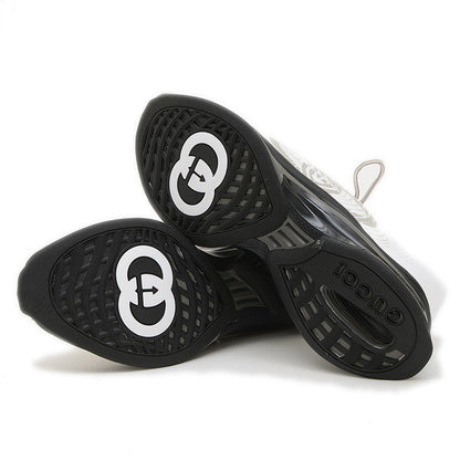 グッチラン スニーカー ナイロン ホワイト メンズ 721116 メンズ 12サイズ スニーカー