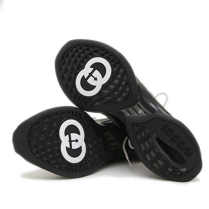 グッチラン スニーカー ナイロン ホワイト メンズ 721116 メンズ 13サイズ スニーカー