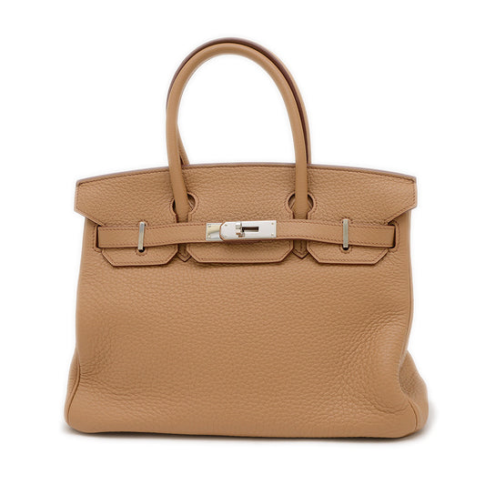 バーキン30 トゴ タバックキャメル シルバー金具 □M刻印 ハンドバッグ