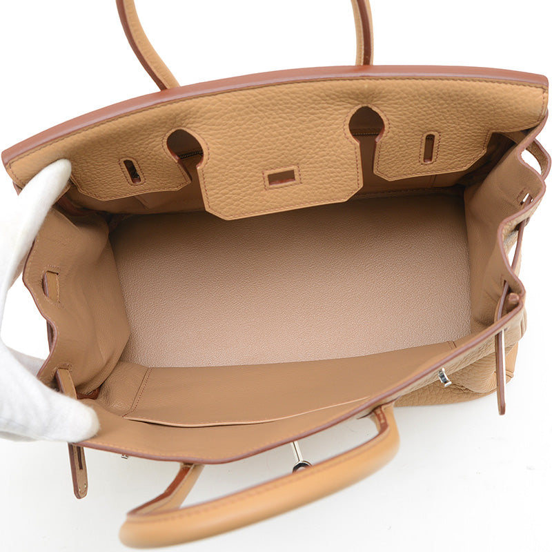 バーキン30 トゴ タバックキャメル シルバー金具 □M刻印 ハンドバッグ