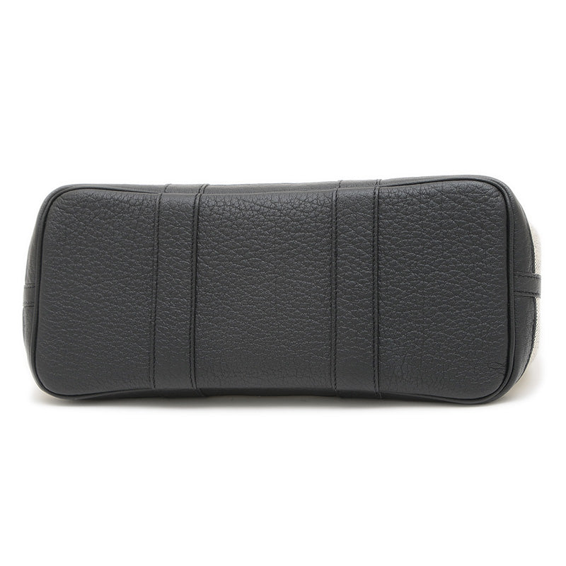 ガーデンパーティTPM 30 ハンドバッグ トワル/レザー グレー/ブラック □Q刻印 トートバッグ