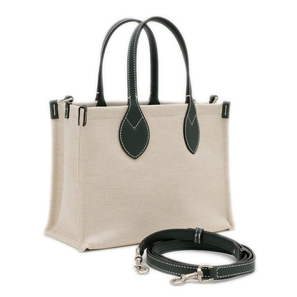 GUCCI プリント スモール 2Wayトート キャンバス ベージュ/ダークグリーン 772144 トートバッグ