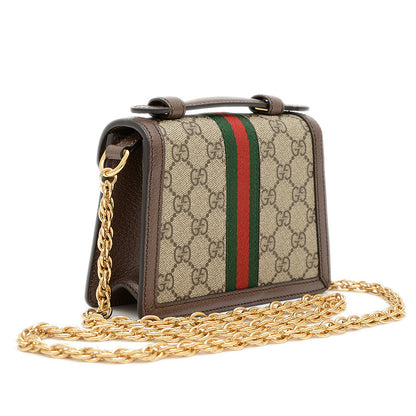 GGスプリーム オフィディア 2Wayチェーンバッグ ベージュ/ブラウン 696180 ショルダーバッグ