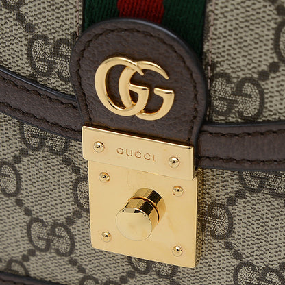 GGスプリーム オフィディア 2Wayチェーンバッグ ベージュ/ブラウン 696180 ショルダーバッグ