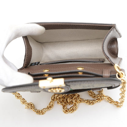 GGスプリーム オフィディア 2Wayチェーンバッグ ベージュ/ブラウン 696180 ショルダーバッグ