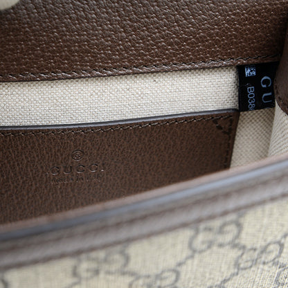 GGスプリーム オフィディア 2Wayチェーンバッグ ベージュ/ブラウン 696180 ショルダーバッグ