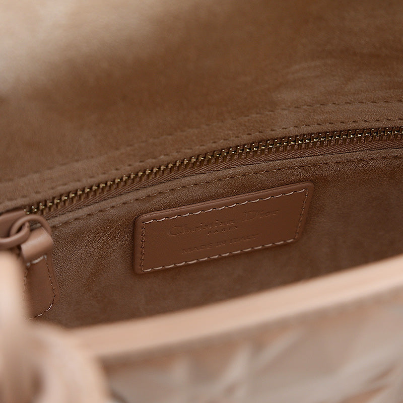 レディディオール カナージュ ミディアム 2WAYバッグ ベージュピンク ハンドバッグ