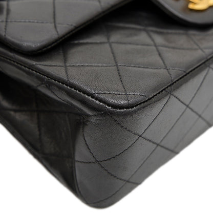 マトラッセ チェーンショルダーバッグ ラムスキン ブラック ゴールド金具 A01112 ショルダーバッグ