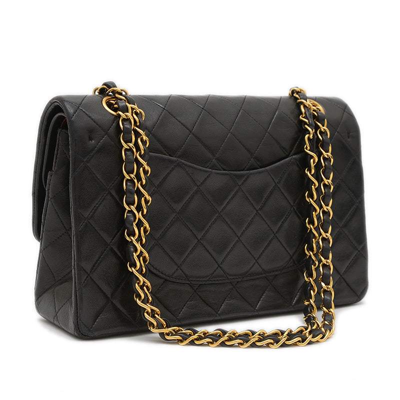 マトラッセ チェーンショルダーバッグ ラムスキン ブラック ゴールド金具 A01112 ショルダーバッグ