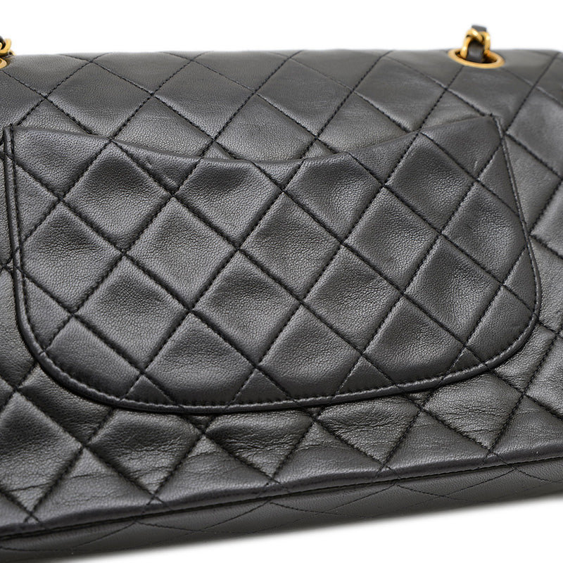 マトラッセ チェーンショルダーバッグ ラムスキン ブラック ゴールド金具 A01112 ショルダーバッグ