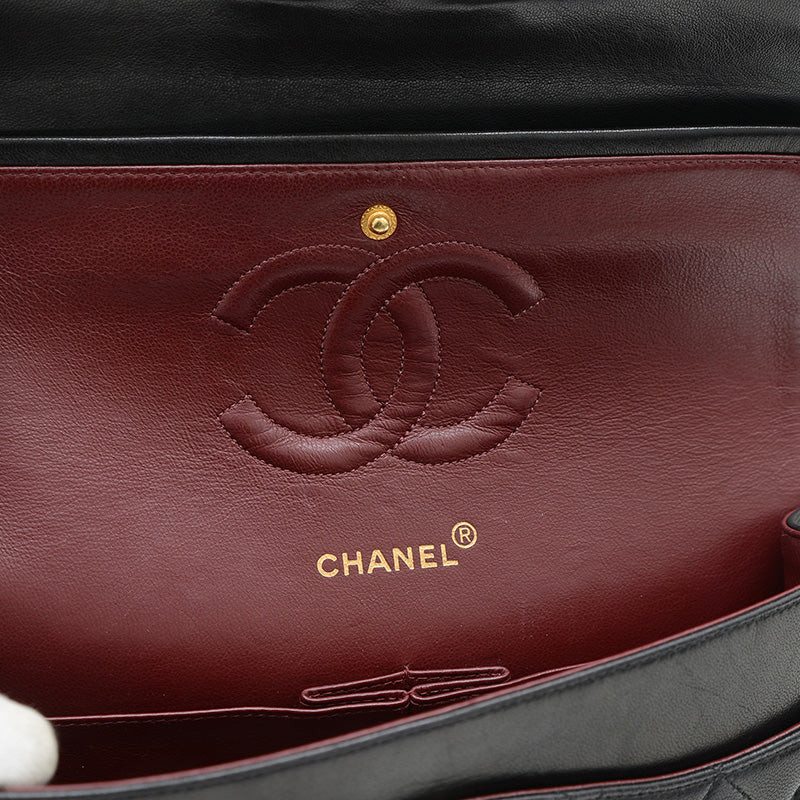 マトラッセ チェーンショルダーバッグ ラムスキン ブラック ゴールド金具 A01112 ショルダーバッグ