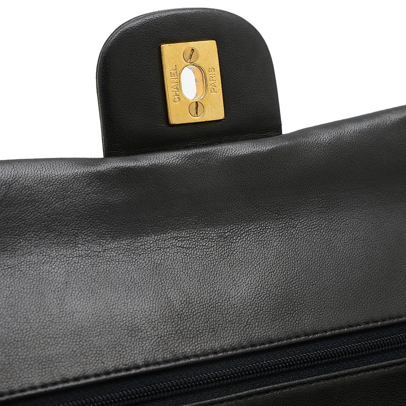 マトラッセ チェーンショルダーバッグ ラムスキン ブラック ゴールド金具 A01112 ショルダーバッグ