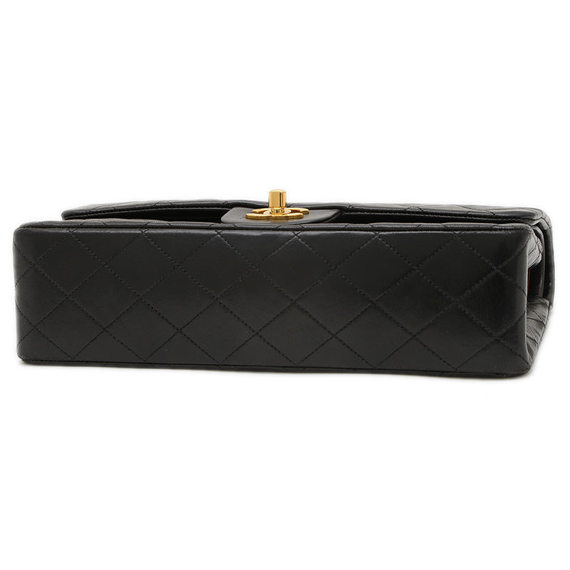 マトラッセ チェーンショルダーバッグ ラムスキン ブラック ゴールド金具 A01112 ショルダーバッグ