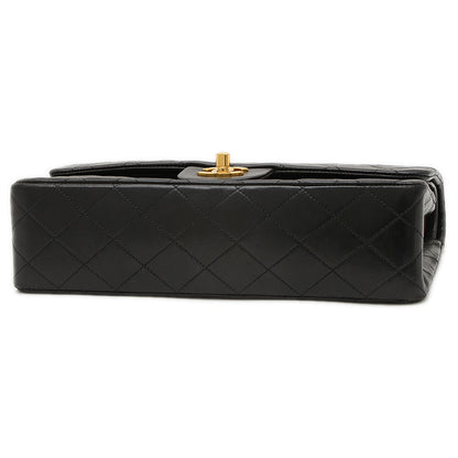 マトラッセ チェーンショルダーバッグ ラムスキン ブラック ゴールド金具 A01112 ショルダーバッグ