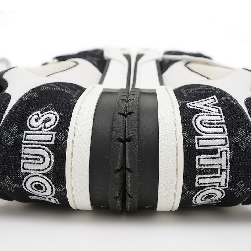 LVトレイナー スニーカー ベルクロ ホワイト/ブラック 1ABOD9 7.5サイズ メンズ スニーカー