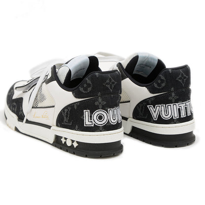 LVトレイナー スニーカー ベルクロ ホワイト/ブラック 1ABOD9 7.5サイズ メンズ スニーカー