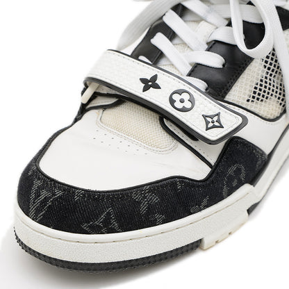 LVトレイナー スニーカー ベルクロ ホワイト/ブラック 1ABOD9 7.5サイズ メンズ スニーカー