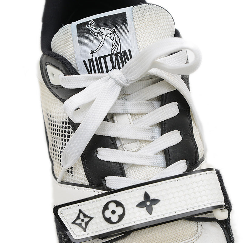 LVトレイナー スニーカー ベルクロ ホワイト/ブラック 1ABOD9 7.5サイズ メンズ スニーカー