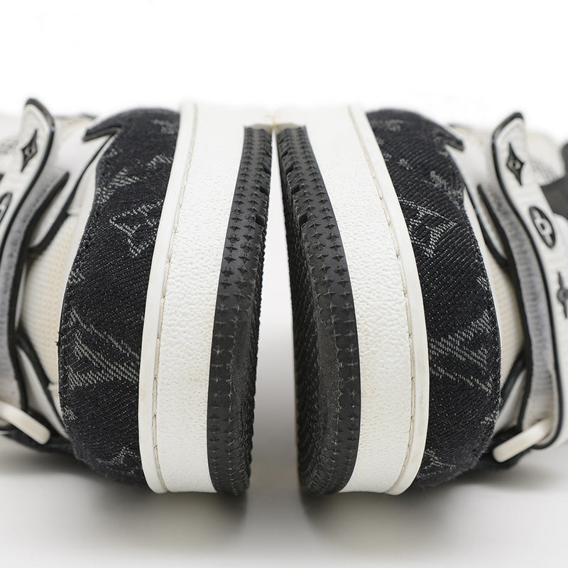 LVトレイナー スニーカー ベルクロ ホワイト/ブラック 1ABOD9 7.5サイズ メンズ スニーカー