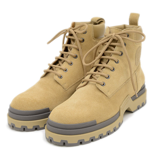 ショートブーツ リミット ヴォーヴェロア/カーフ ベージュ アルバートル ブーツ