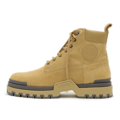 ショートブーツ リミット ヴォーヴェロア/カーフ ベージュ アルバートル ブーツ