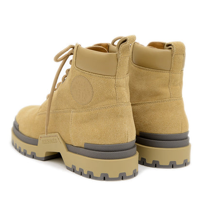 ショートブーツ リミット ヴォーヴェロア/カーフ ベージュ アルバートル ブーツ