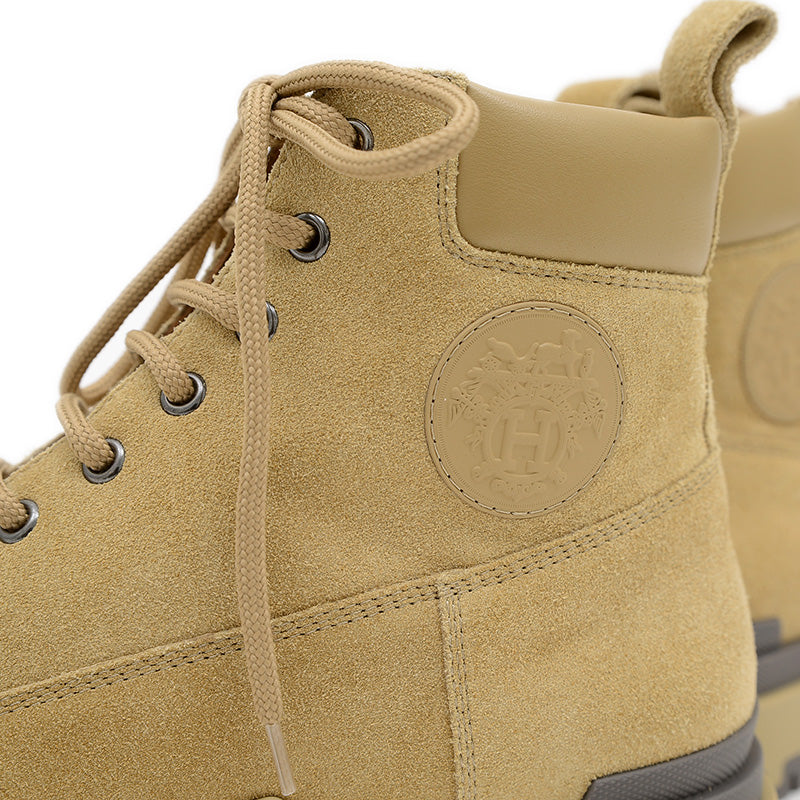 ショートブーツ リミット ヴォーヴェロア/カーフ ベージュ アルバートル ブーツ