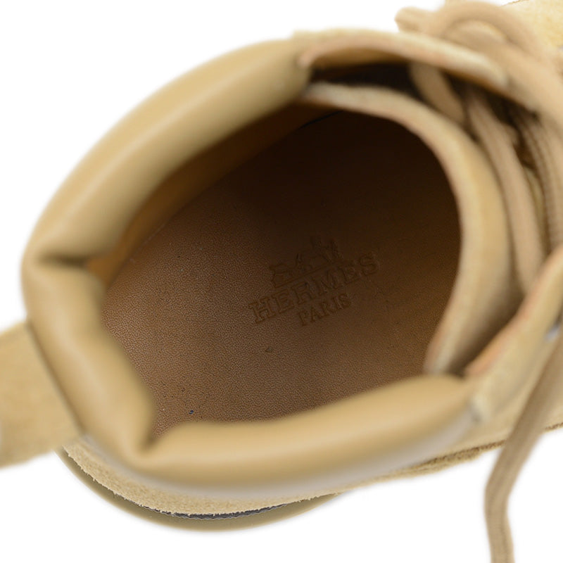 ショートブーツ リミット ヴォーヴェロア/カーフ ベージュ アルバートル ブーツ