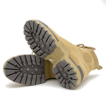 ショートブーツ リミット ヴォーヴェロア/カーフ ベージュ アルバートル ブーツ